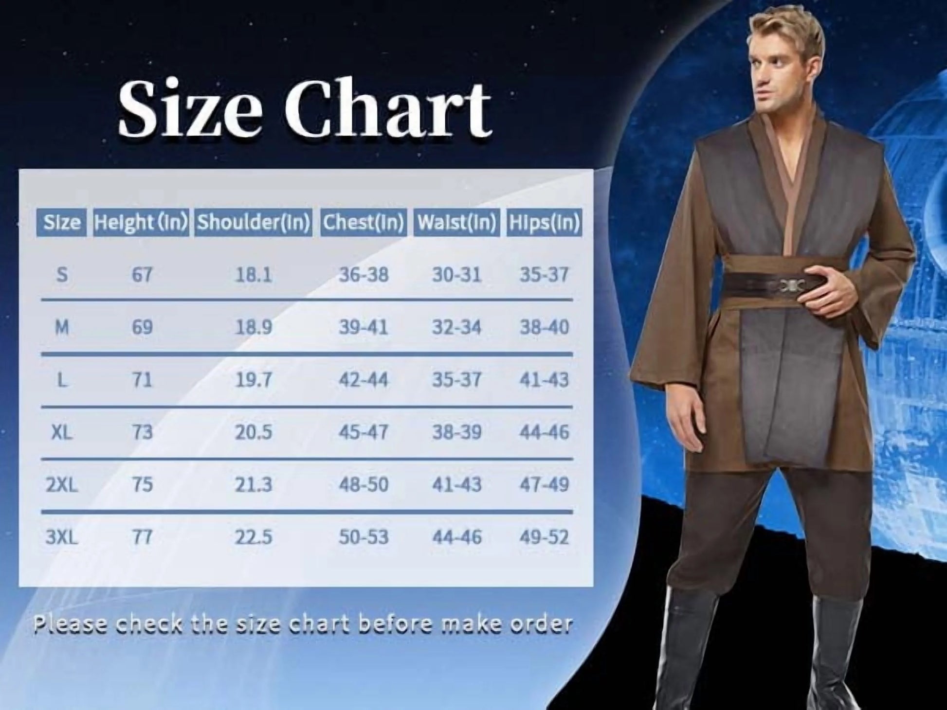 Halloween Costume for Men Halloween Cosplay Costume Long Hooded Robe Uniform with Cloak