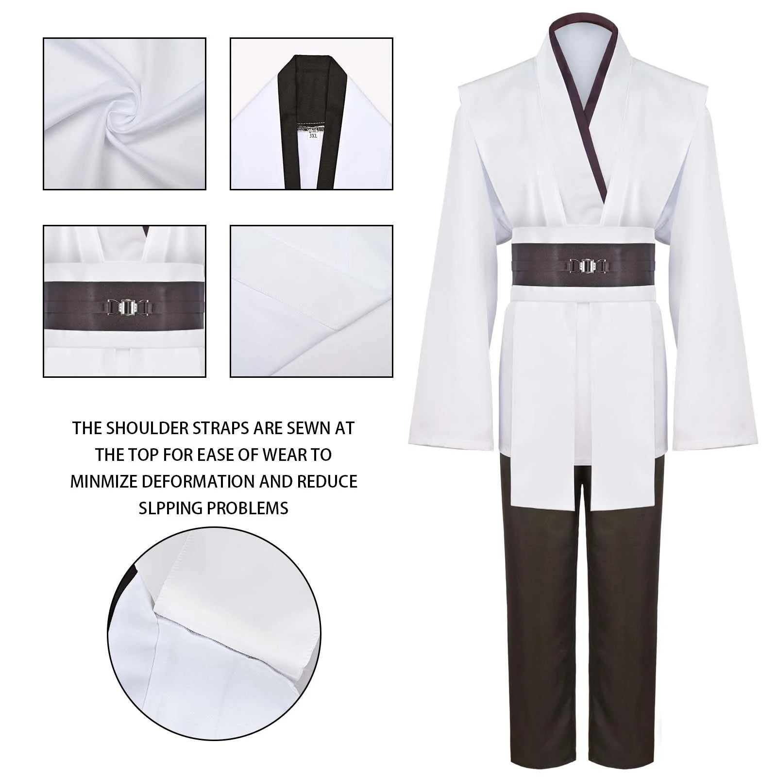 Halloween Costume for Men Halloween Cosplay Costume Long Hooded Robe Uniform with Cloak
